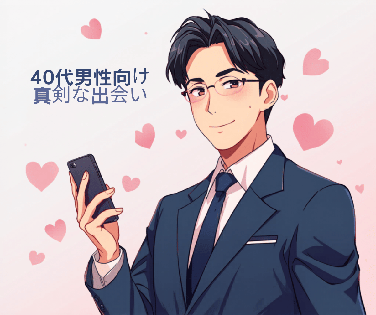 40代男性向け本当に出会えるマッチングアプリ