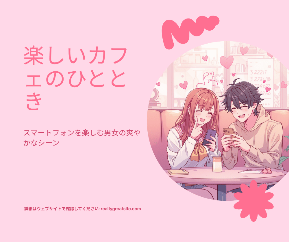 20代から30代の若いカップルがマッチングアプリを楽しむシーン